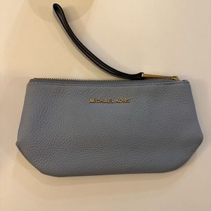 Michael Kors pebbled leather wristlet